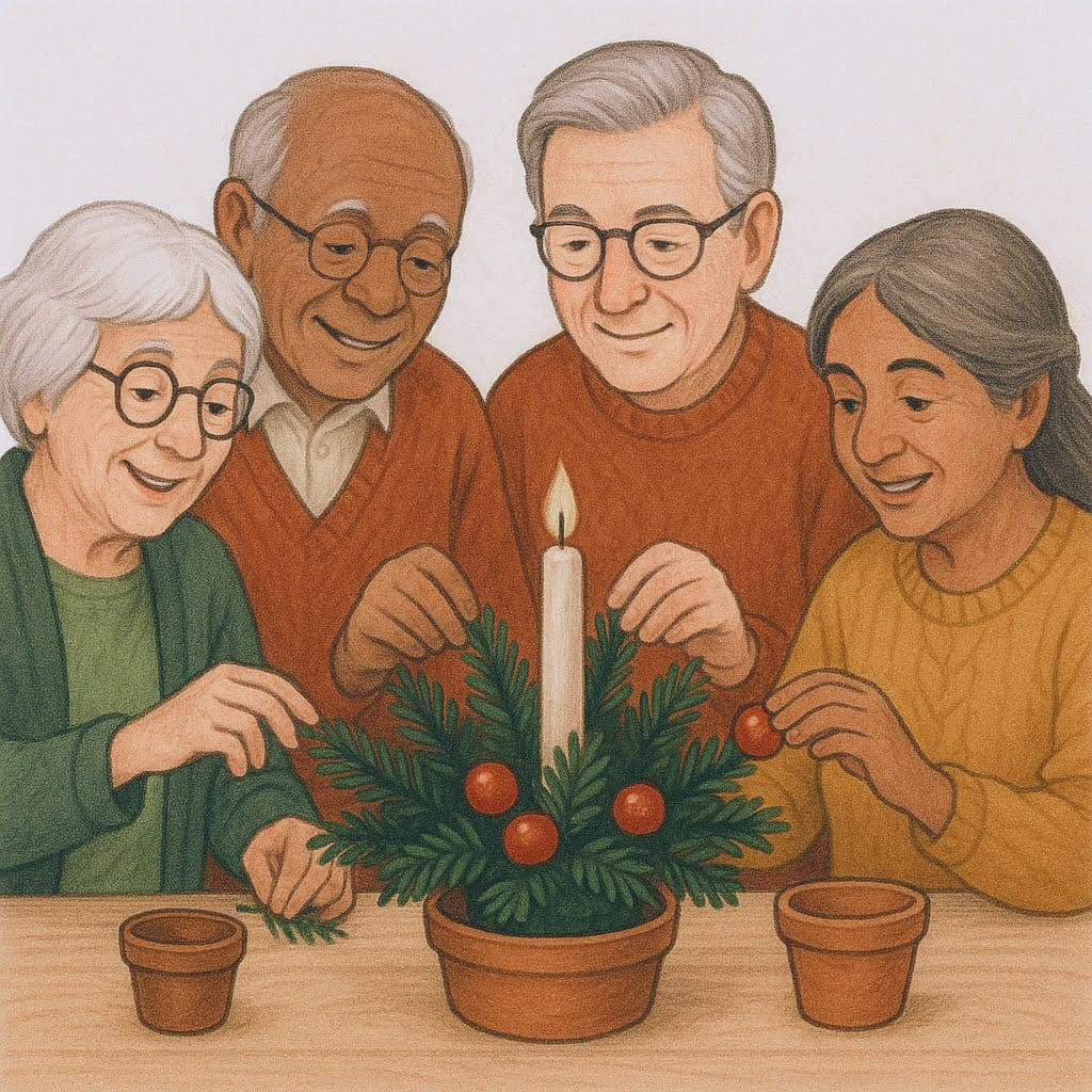 kerststukjes maken